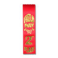 2"x8" 2nd Place Stock Event Ribbons (FIELD DAY) Lapels